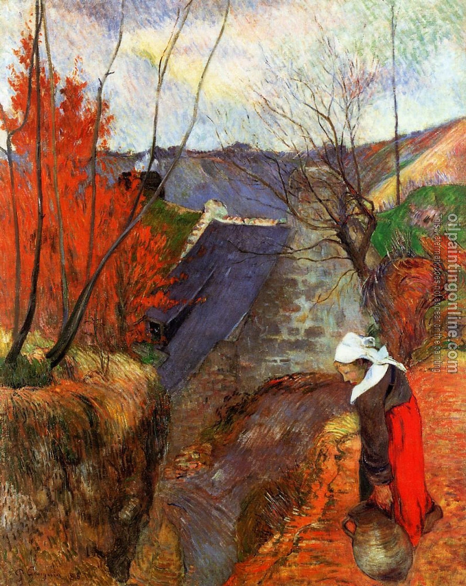 Gauguin, Paul - Breton Woman with Pitcher